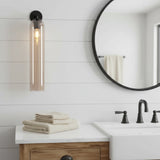 Minimalist Indoor Bathroom Glass Wall Light