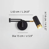 Minimalist Metal Swing Arm Wall Light