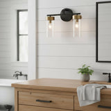 Minimalist Multi-Head Glass Vanity Sconce