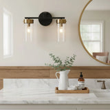 Minimalist Multi-Head Glass Vanity Sconce
