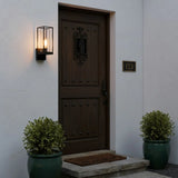 Minimalist Rectangular Metal Outdoor Wall Light