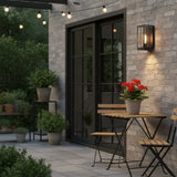 Minimalist Rectangular Metal Outdoor Wall Light