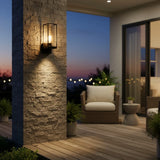 Minimalist Rectangular Metal Outdoor Wall Light