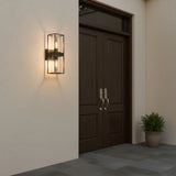 Minimalist Rectangular Metal Outdoor Wall Light