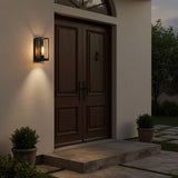 Minimalist Rectangular Metal Outdoor Wall Light