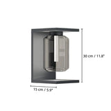 Minimalist Rectangular Outdoor Metal Wall Light