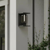 Minimalist Rectangular Outdoor Metal Wall Light