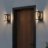 Minimalist Rectangular Outdoor Metal Wall Light