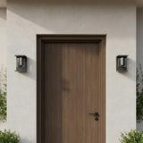 Minimalist Rectangular Outdoor Metal Wall Light