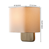 Minimalist Ambient Square Fabric Wall Sconce