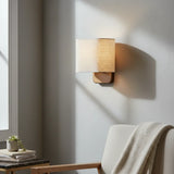 Minimalist Ambient Square Fabric Wall Sconce