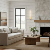 Minimalist Brass Linear LED Wall Sconce