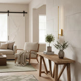 Minimalist Brass Linear LED Wall Sconce