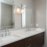 Minimalist Double Glass Vanity Wall Sconce