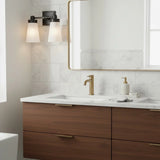 Minimalist Double Glass Vanity Wall Sconce