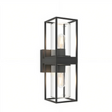 Minimalist Rectangular Metal Outdoor Wall Light