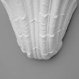 Minimalist Coastal Plaster Shell Wall Sconce