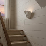 Minimalist Coastal Plaster Shell Wall Sconce