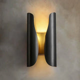 Modern 2-Light Brass Vanity Wall Sconce