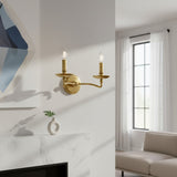 Modern Architectural Metal Double Wall Sconce