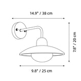 Modern Circular Disc Travertine Wall Light