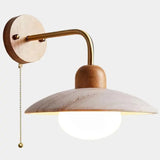 Modern Circular Disc Travertine Wall Light