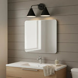 Modern Double Cone Metal Wall Sconce