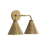Modern Double Cone Metal Wall Sconce