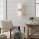 Modern Double Cylinder Glass Wall Lamp