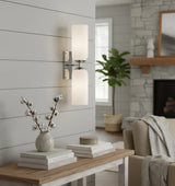 Modern Double Cylinder Glass Wall Lamp