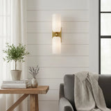 Modern Double Cylinder Glass Wall Lamp