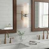 Modern Double Cylinder Glass Wall Lamp