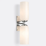 Modern Double Cylinder Glass Wall Lamp
