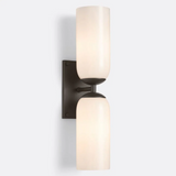 Modern Double Cylinder Glass Wall Lamp
