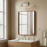 Modern Double Globe Glass Wall Sconce