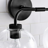 Modern Double Globe Glass Wall Sconce