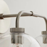 Modern Double Globe Glass Wall Sconce