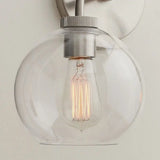 Modern Double Globe Glass Wall Sconce