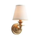 Modern Drum Fabric Shade Wall Light