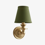 Modern Drum Fabric Shade Wall Light