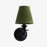 Modern Drum Fabric Shade Wall Light