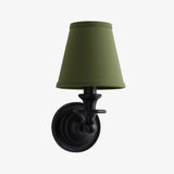 Modern Drum Fabric Shade Wall Light