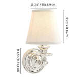 Modern Drum Fabric Shade Wall Light