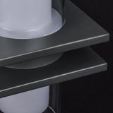 Modern Dual Head Glass Outdoor Wall Light