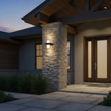Modern Dual Head Glass Outdoor Wall Light
