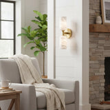 Modern LED Alabaster Dual Wall Sconce