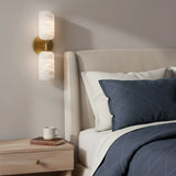 Modern LED Alabaster Dual Wall Sconce
