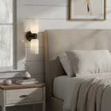 Modern LED Alabaster Dual Wall Sconce