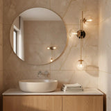 Modern Luxury Gold Glass 3-Light Wall Sconce