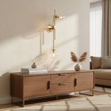 Modern Luxury Gold Glass 3-Light Wall Sconce
